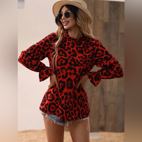 New Leopard Print Blouse - Picture 5 of 6